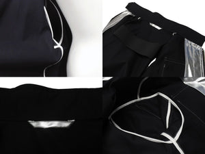 Calvin Klein カルバンクライン 比翼ジャケット アウター サイズ38 コットン ポリウレタンコーティング シルバー ブラック 美品 中古 4b004946