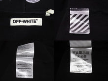 Load image into Gallery viewer, OFF-WHITE オフホワイト リキッド ペイント ジップアップ パーカー ブラック レッド コットン シルバー金具 サイズXL 美品 中古 4b004952