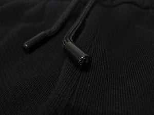 極美品 OFF-WHITE オフホワイト ダイアゴナル刺繍 スウェットパンツ ジョガーパンツ OMCH054F23FLE010 サイズXXL ブラック 中古 4b004953 