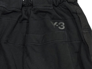 Y-3 ワイスリー コットンサルエルパンツ 1AX001 サイズM ロゴプリント ブラック ADIDAS アディダス 良品 中古 4b004957 