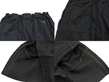 画像をギャラリービューアに読み込む, Y-3 ワイスリー コットンサルエルパンツ 1AX001 サイズM ロゴプリント ブラック ADIDAS アディダス 良品 中古 4b004957 