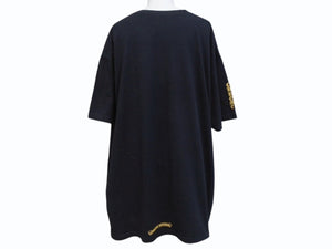 CHROME HEARTS クロムハーツ ダガー 半袖Tシャツ サイズXXL スクロールラベル ロゴプリント ブラック イエロー 美品 中古 4b004959