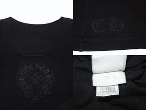CHROME HEARTS クロムハーツ ダガー 半袖Tシャツ サイズXXL スクロールラベル ロゴプリント ブラック イエロー 美品 中古 4b004959