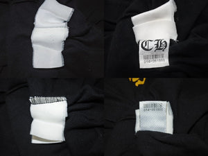CHROME HEARTS クロムハーツ ダガー 半袖Tシャツ サイズXXL スクロールラベル ロゴプリント ブラック イエロー 美品 中古 4b004959