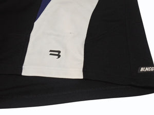 極美品 BALENCIAGA バレンシアガ 21AW HOCKEY SHORTS ホッケーショーツ 657106 ポリエステル ブラック ブルー ホワイト サイズM 中古 4b004961