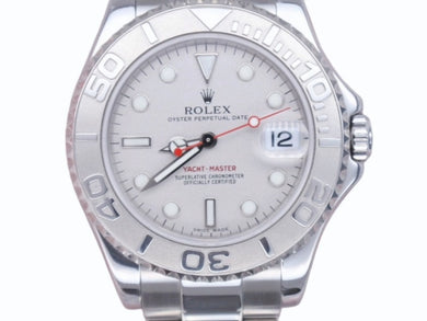 極美品 ROLEX ロレックス YACHTMASTER ヨットマスター 腕時計 168622 ロレジウム ボーイズサイズ(35mm) シルバー 中古 4b004965