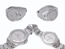 Load image into Gallery viewer, 極美品 ROLEX ロレックス YACHTMASTER ヨットマスター 腕時計 168622 ロレジウム ボーイズサイズ(35mm) シルバー 中古 4b004965