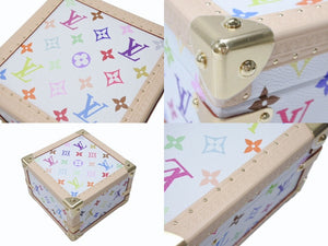未使用 ルイヴィトン モノグラム LV×TM マルピラミッド トランクケース M13126 ルイ マルチカラー 村上隆 中古 4b004973 
