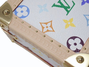 未使用 ルイヴィトン モノグラム LV × TM マルピラミッド トランクケース M13126 ルイ マルチカラー 村上隆 中古 4b004974 