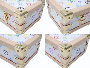 未使用 ルイヴィトン モノグラム LV × TM マルピラミッド トランクケース M13126 ルイ マルチカラー 村上隆 中古 4b004974 