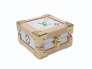 未使用 ルイヴィトン モノグラム LV×TM マルピラミッド トランクケース M13126 ルイ マルチカラー 村上隆 中古 4b004975 
