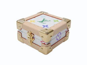 未使用 ルイヴィトン モノグラム LV×TM マルピラミッド トランクケース M13126 ルイ マルチカラー 村上隆 中古 4b004975 
