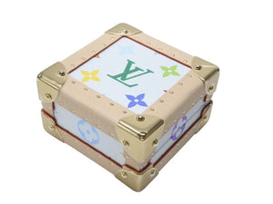 未使用 ルイヴィトン モノグラム LV×TM マルピラミッド トランクケース M13126 ルイ マルチカラー 村上隆 中古 4b004975 