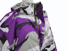 画像をギャラリービューアに読み込む, ROTHCO ロスコ ANORAK PARKA アノラックパーカー サイズL ミリタリー パープル カモフラ柄 迷彩 美品 中古 4b004976