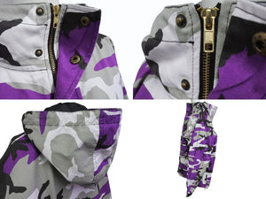 ROTHCO ロスコ ANORAK PARKA アノラックパーカー サイズL ミリタリー パープル カモフラ柄 迷彩 美品 中古 4b004976