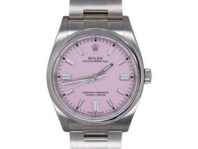 ROLEX ロレックス オイスターパーペチュアル 36 Ref.126000 ランダムシリアル ルーレット 腕時計 ステンレススチール キャンディピンク文字盤 美品 中古 4b004977