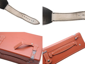 FRANCK MULLER フランクミュラー カサブランカ ノアール Ref.5850 SC CASA NR 100本限定 腕時計 黒文字盤 型押し革ベルト 自動巻き 美品 中古 4b007869