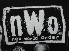 画像をギャラリービューアに読み込む, 極美品 VINTAGE ヴィンテージ 90s nWo New World Order ホワイト アンド ブラック アタック Tシャツ サイズXL 1999年プロレス 中古 4b004985 