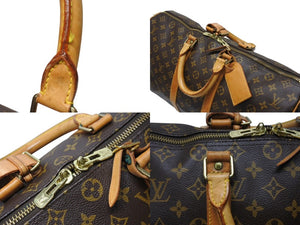 LOUIS VUITTON ルイヴィトン キーポル バンドリエール45 ボストンバッグ M41418 モノグラム ブラウン ゴールド金具 美品 中古 4b004988