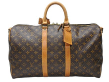Load image into Gallery viewer, LOUIS VUITTON ルイヴィトン キーポル バンドリエール45 ボストンバッグ M41418 モノグラム ブラウン ゴールド金具 美品 中古 4b004988