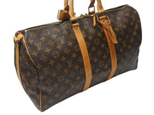 Load image into Gallery viewer, LOUIS VUITTON ルイヴィトン キーポル バンドリエール45 ボストンバッグ M41418 モノグラム ブラウン ゴールド金具 美品 中古 4b004988
