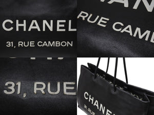 CHANEL シャネル エッセンシャルトート トートバッグ A46882 12番台 ココマーク レザー ブラック シルバー金具 美品 中古 4b004989