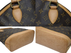 LOUIS VUITTON ルイヴィトン ハンドバッグ ロックイット M40102 モノグラムキャンバス レザー ブラウン ゴールド金具 美品 中古 4b004990