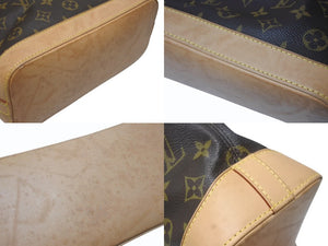 LOUIS VUITTON ルイヴィトン ハンドバッグ ロックイット M40102 モノグラムキャンバス レザー ブラウン ゴールド金具 美品 中古 4b004990