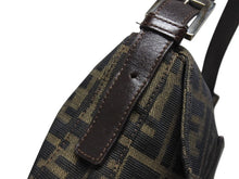 Load image into Gallery viewer, FENDI フェンディ ハンドバッグ ズッカ柄 マンマバケット ブラウン キャンバス レザー 26424 シルバー金具 美品 中古 4b004992