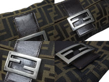 Load image into Gallery viewer, FENDI フェンディ ハンドバッグ ズッカ柄 マンマバケット ブラウン キャンバス レザー 26424 シルバー金具 美品 中古 4b004992