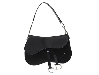 Christian Dior クリスチャンディオール サドルバッグ ワンショルダーバッグ RU 0072 ブラック ガリアーノ期 美品 中古 4b004993