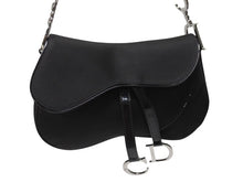 Load image into Gallery viewer, Christian Dior クリスチャンディオール サドルバッグ ワンショルダーバッグ RU 0072 ブラック ガリアーノ期 美品 中古 4b004993