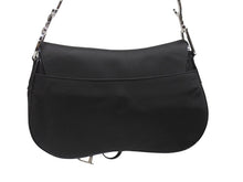 Load image into Gallery viewer, Christian Dior クリスチャンディオール サドルバッグ ワンショルダーバッグ RU 0072 ブラック ガリアーノ期 美品 中古 4b004993