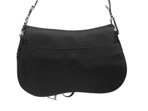 Christian Dior クリスチャンディオール サドルバッグ ワンショルダーバッグ RU 0072 ブラック ガリアーノ期 美品 中古 4b004993