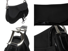 Load image into Gallery viewer, Christian Dior クリスチャンディオール サドルバッグ ワンショルダーバッグ RU 0072 ブラック ガリアーノ期 美品 中古 4b004993