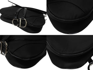 Christian Dior クリスチャンディオール サドルバッグ ワンショルダーバッグ RU 0072 ブラック ガリアーノ期 美品 中古 4b004993