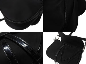 Christian Dior クリスチャンディオール サドルバッグ ワンショルダーバッグ RU 0072 ブラック ガリアーノ期 美品 中古 4b004993