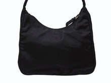 Load image into Gallery viewer, PRADA プラダ ホーボー ワンショルダーバッグ MV515 トライアングルロゴ ナイロン ブラック 美品 中古 4b004994