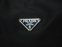 Load image into Gallery viewer, PRADA プラダ ホーボー ワンショルダーバッグ MV515 トライアングルロゴ ナイロン ブラック 美品 中古 4b004994