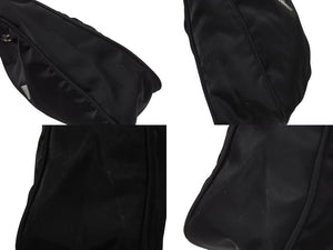 PRADA プラダ ホーボー ワンショルダーバッグ MV515 トライアングルロゴ ナイロン ブラック 美品 中古 4b004994