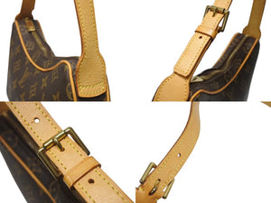 LOUIS VUITTON ルイヴィトン ワンショルダーバッグ ポシェットクロワッサン M51510 PVC ブラウン 美品 中古 4b004995
