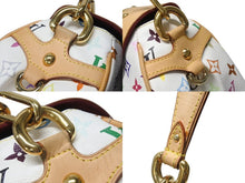 Load image into Gallery viewer, LOUIS VUITTON ルイヴィトン ビバリーMM ワンショルダーバッグ M40203 モノグラム マルチカラー ホワイト 村上隆 ゴールド金具 美品 中古 4b004996