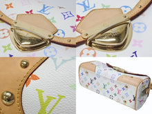 Load image into Gallery viewer, LOUIS VUITTON ルイヴィトン ビバリーMM ワンショルダーバッグ M40203 モノグラム マルチカラー ホワイト 村上隆 ゴールド金具 美品 中古 4b004996
