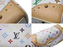 Load image into Gallery viewer, LOUIS VUITTON ルイヴィトン ビバリーMM ワンショルダーバッグ M40203 モノグラム マルチカラー ホワイト 村上隆 ゴールド金具 美品 中古 4b004996