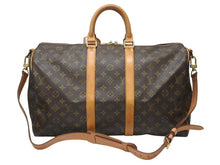 Load image into Gallery viewer, LOUIS VUITTON ルイヴィトン キーポル バンドリエール45 ボストンバッグ M41418 モノグラム ブラウン ゴールド金具 美品 中古 4b004999