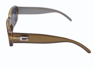 GUCCI グッチ サングラス 2409 イタリア製プラスチックメタルカーキシルバー金具 サイズ49◻︎19 135 美品 中古 4b005001 