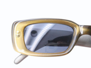 GUCCI グッチ サングラス 2409 イタリア製プラスチックメタルカーキシルバー金具 サイズ49◻︎19 135 美品 中古 4b005001 