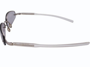 PRADA プラダ サングラス メガネ SPR 93A イタリア製 プラスチック メタル クリア グレー シルバー金具 美品 中古 4b005004