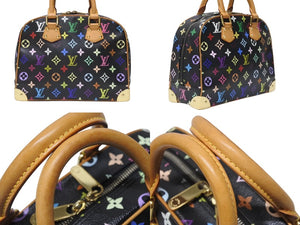 極美品 LOUIS VUITTON ルイヴィトン トゥルーヴィル ハンドバッグ M92662 モノグラム マルチカラー ブラック 村上隆 中古 4b005009
