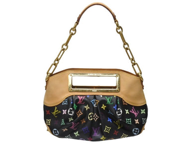 LOUIS VUITTON ルイヴィトン ジュディPM ワンショルダーバッグ M40258 PVC ヌメ革 モノグラム マルチカラー 村上隆 中古 4b005010